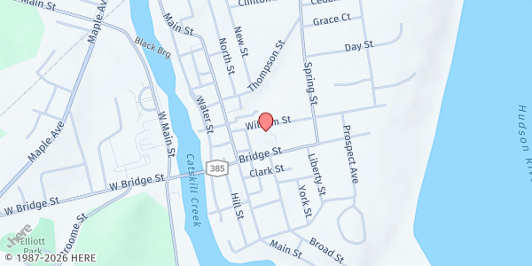 Map showing Parish Hall, St. Luke's Episcopal Church at Parish Hall, St. Luke's Episcopal Church, 50 William St., Catskill, NY