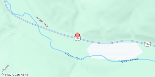 Map showing Cayuta Food Pantry at 6362 St Rt 224, Cayuta, NY