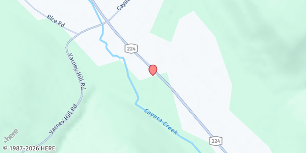 Map showing Cayuta Food Pantry at 6360 St Rt 224, Cayuta, NY