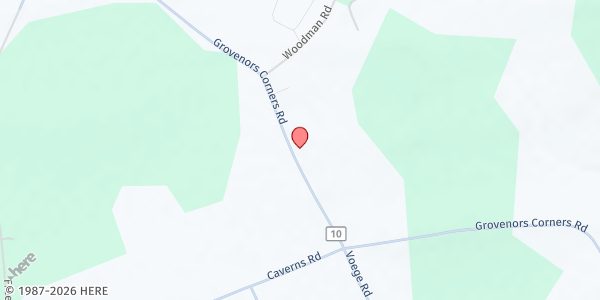 Map showing Van-Dale Farms Farm Stand at 1391 Grovenors Corners Road, Central Bridge, NY