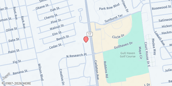 Map showing Adelante of Suffolk County, Inc. at 159 Carleton Ave, Central Islip, NY