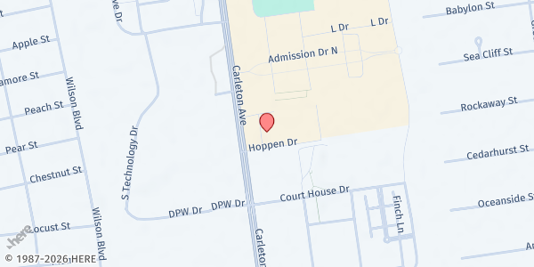 Map showing Family Service League/Central Islip at 320 Carleton Ave, Central Islip, NY