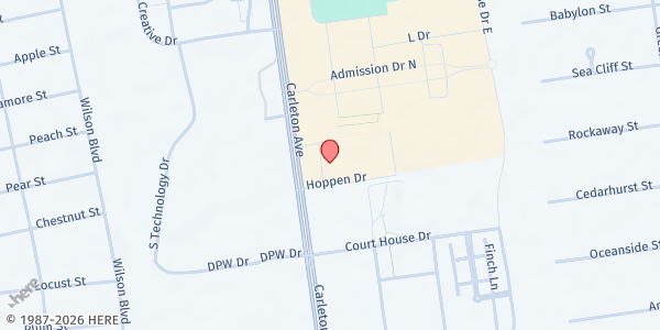 Map showing FSL(Family Service League)- CI at 320 Carleton Ave, Central Islip, NY