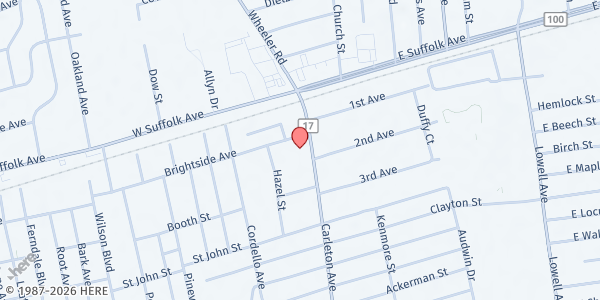 Map showing God's Provision 16 - Central Islip at 53 Carleton Ave., Central Islip, NY