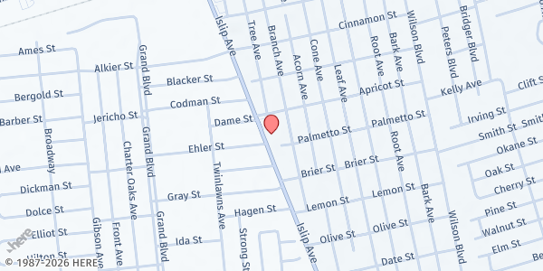 Map showing God's Provision 3 at 1547 Islip Ave, Central Islip, NY