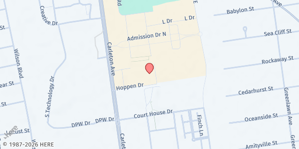 Map showing God's Provision 9 at 1 Hoppen Dr, Central Islip, NY