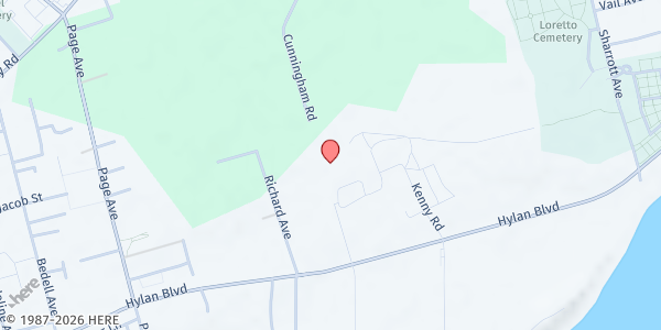 Map showing ST. EDWARD FOOD PANTRY at 6581 Hylan Boulevard, Charleston, NY