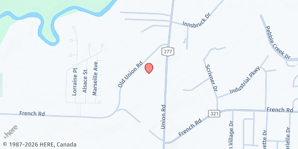 Map showing 2145 OLD UNION ROAD at 2145 Old Union Rd, Cheektowaga, NY