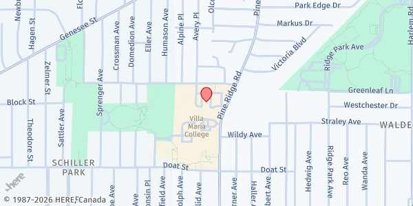 Map showing 240 PINE RIDGE ROAD at 240 Pine Ridge Rd, Cheektowaga, NY