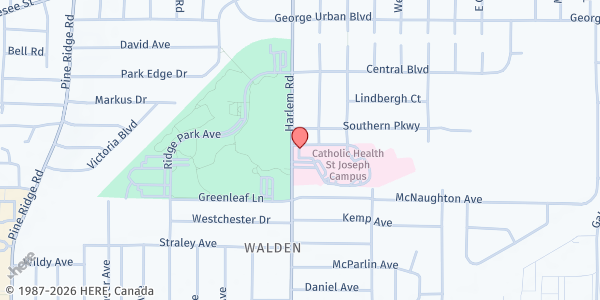 Map showing Harlem Rd WIC at 2625 Harlem Road, Cheektowaga, NY