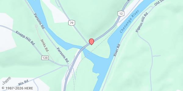 Map showing Dottie's Kitchen at 2614 NYS RT. 12, Chenango Forks, NY