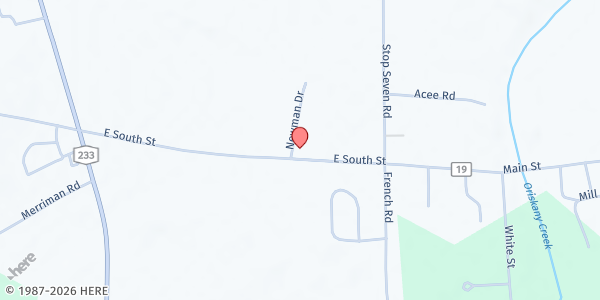 Map showing Country Pantry at 25 East South Street, Clark Mills, NY