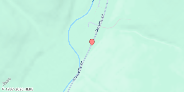 Map showing CLARYVILLE REFORMED CHURCH FP at 808 Claryville Road, Claryville, NY