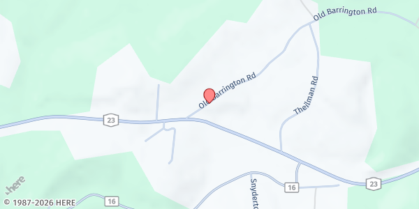 Map showing Scarecrow Farm Stand at 20 Old Barrington Rd, Claverack, NY