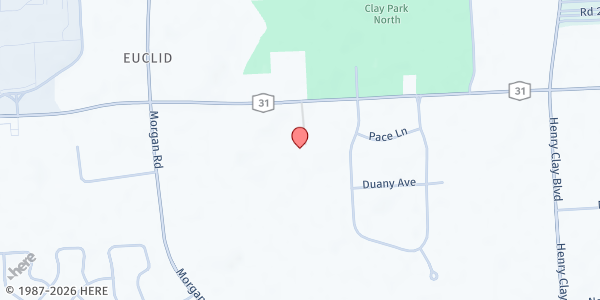 Map showing Trinity Assembly of God FP at 4398 State Route 31, Clay, NY