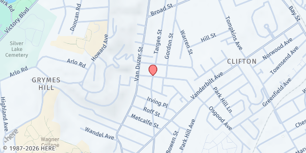 Map showing CHASI MFP - Targee St & Osgood Ave at 33 Osgood Avenue, Clifton, NY