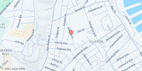 Map showing CHASI MFP - Warren St. & Hill St. at 99 Hill Street, Clifton, NY