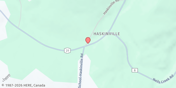 Map showing KC's Produce Farm Stand at 8999 State Route 21, Cohocton, NY