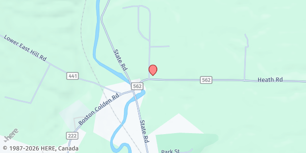 Map showing BREAD OF LIFE OUTREACH at 8745 SUPERVISOR AVE, COLDEN, NY