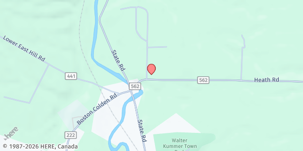 Map showing Bread of Life Outreach Center at 8745 SUPERVISOR AVE, COLDEN, NY