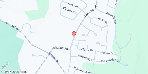 Map showing Lansing Farm Stand at 204 Lishakill Road, Colonie, NY