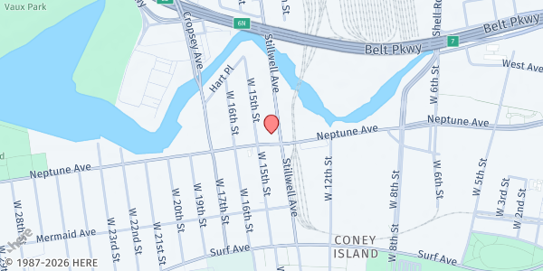 Map showing Brooklyn Kitchen - Coney Island at 2780 Stillwell Avenue, Coney Island, NY