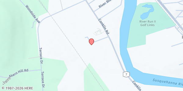 Map showing Maines Community Center at 956 Conklin Rd, Conklin, NY