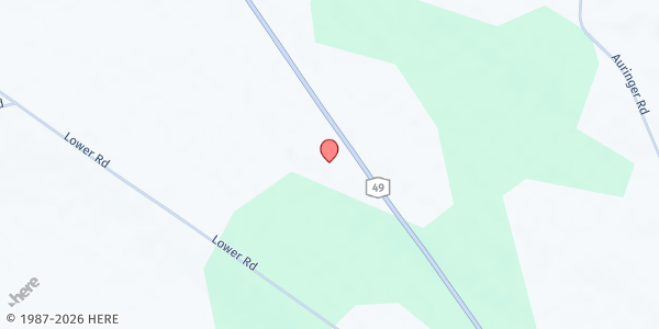 Map showing A.A. Cole Elementary School, Constantia Mobile Food Pantry at 1683 NY 49, Constantia, NY