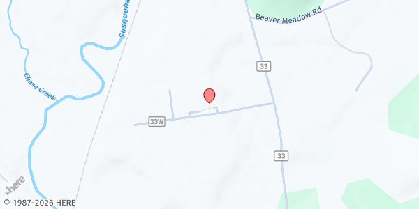 Map showing Otsego County Office for Aging at County Hwy 33, Cooperstown, NY