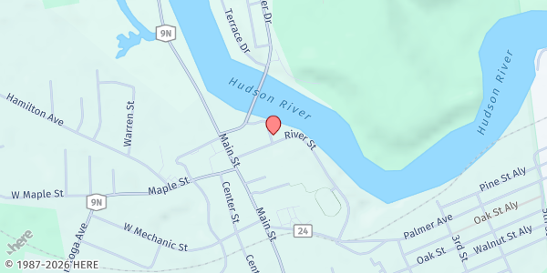 Map showing Corinth Emergency Squad Building at 101 Sherman Avenue, Corinth, NY