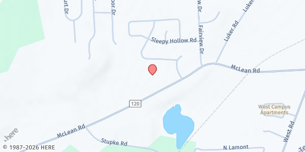 Map showing Ukrainian Pentecostal Cortland Food Pantry at 729 McLean Road, Cortland, NY