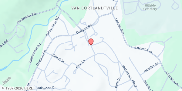Map showing Church of Saint Ann - FP at 25 Eastern Avenue, Cortlandt Manor, NY