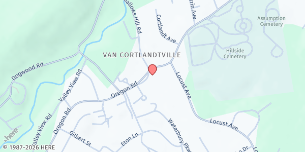 Map showing Peekskill Cortlandt 7th Day Adventist Church at 123 Oregon Road, Cortlandt Manor, NY