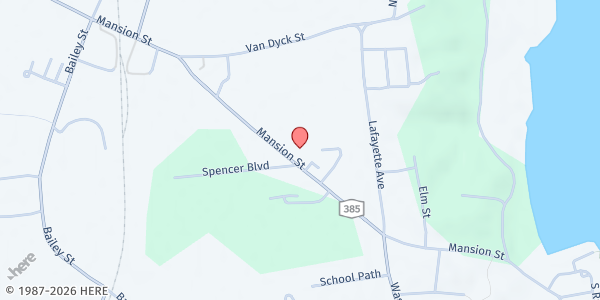 Map showing Bethel AME Church Food Pantry at 123 Mansion Street, Coxsackie, NY