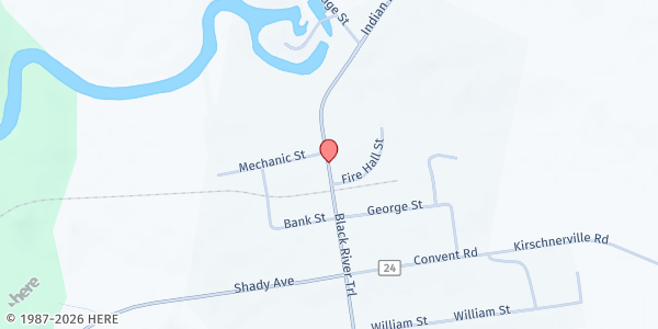 Map showing Croghan Food Pantry at 9794 NYS Route 812, Croghan, NY