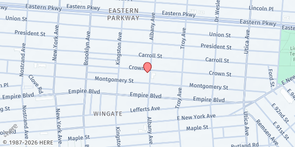 Map showing Machon Chana - Crown Heights at 556 Crown Street, Crown Heights, NY