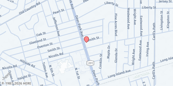 Map showing Dobler Farm Stand at 1989 Deer Park Avenue, Deer Park, NY