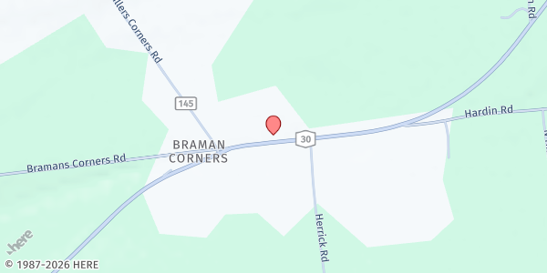 Map showing Duanesburg Florida Baptist Church at 7963 State Route 30, Delanson, NY