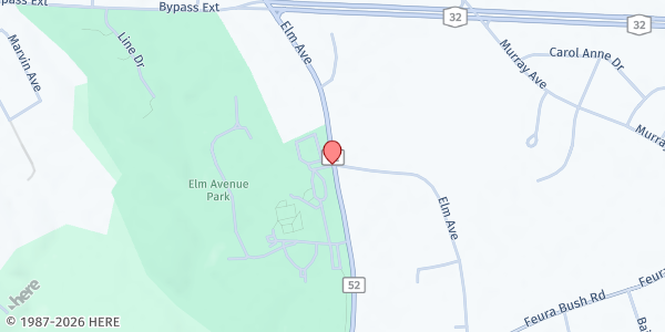 Map showing Delmar Farmers' Market at Bethlehem Middle School at 332 Kenwood Ave, Delmar, NY