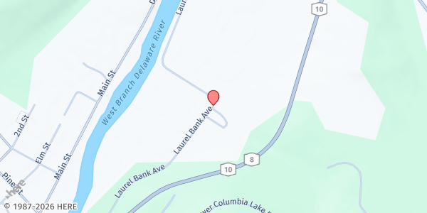 Map showing Catskill Cattle Company Farm Stand at 96 Laurel Bank Ave, Deposit, NY