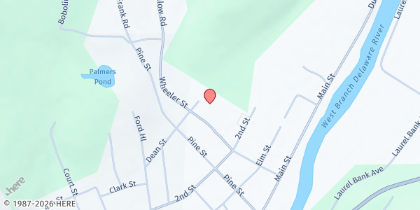 Map showing Deposit Central School at 171 2nd St, Deposit, NY