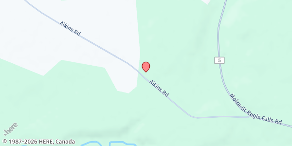 Map showing Dickinson Town Office at 339 Akins Rd, Dickinson Center, NY