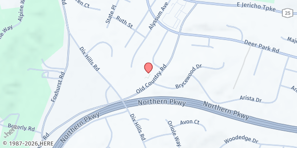 Map showing God's Provision 19 at 655 Old Country Rd, Dix Hills, NY