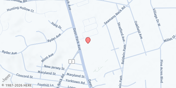 Map showing Mercy House at Upper Room Ministries at Upper Room Ministries, Dix Hills, NY