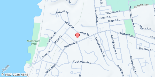 Map showing DOBBS FERRY FOOD PANTRY at 343 BROADWAY, DOBBS FERRY, NY