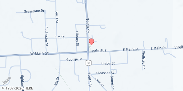 Map showing Dryden Kitchen Cupboard at 6 North St., Dryden, NY