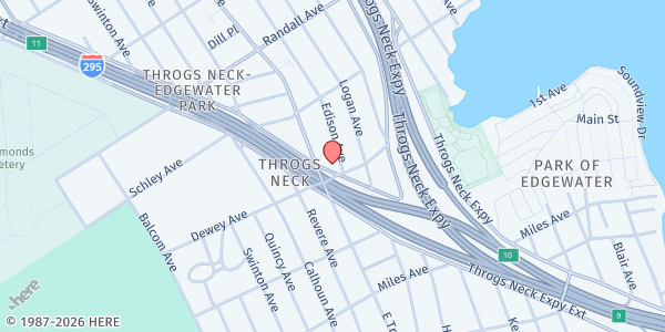 Map showing Family Worship Center at 3031 Cross Bronx Expressway, East Bronx, NY