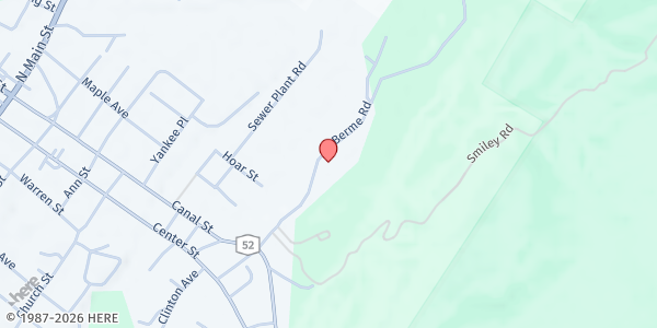 Map showing Shiloh Baptist Church SK at 60 Berme Road, Ellenville, NY