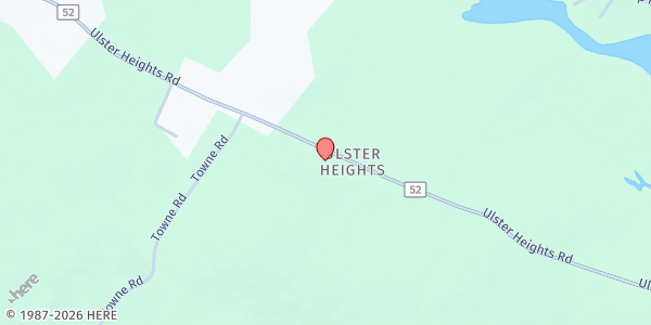 Map showing ULSTER HEIGHTS UM CHURCH FP at 1601 Ulster Heights Road, Ellenville, NY