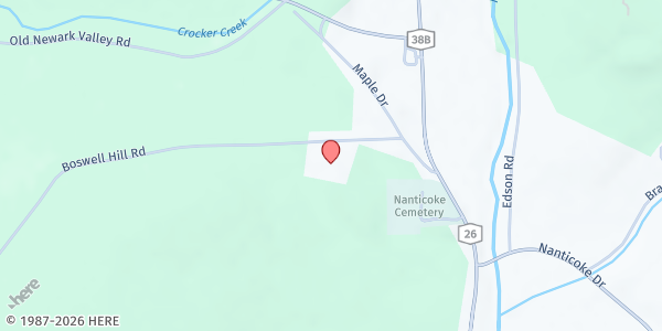 Map showing CHOW - Union Center Christian Church at 950 Boswell Hill Rd, Endicott, NY